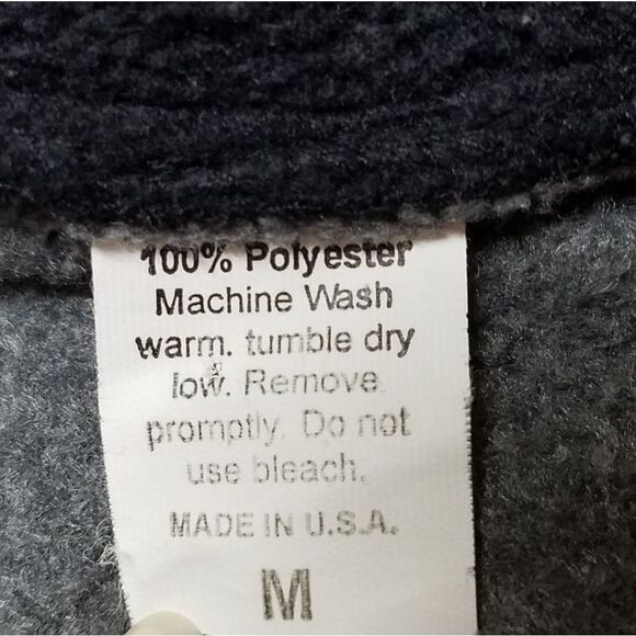 VINTAGE 80s Tommy Hilfiger Gray Fleece Zip Sweater - Picture 10 of 10